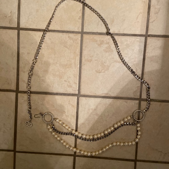 Vintage Escada Triple Layer Chain Belt Necklace - Picture 5 of 5